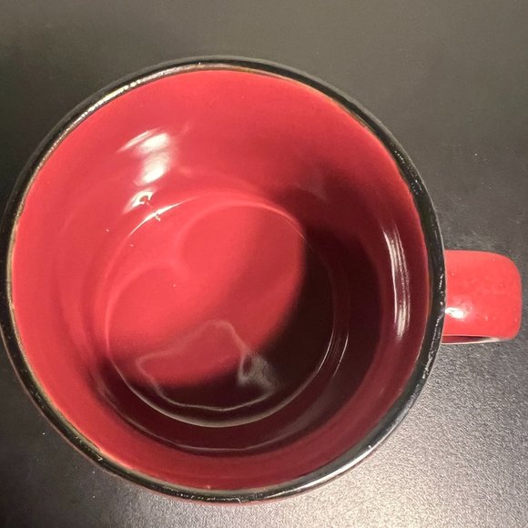 Wisconsin Dells Souvenir Camping Style Stoneware Maroon Mug - Picture 4 of 6